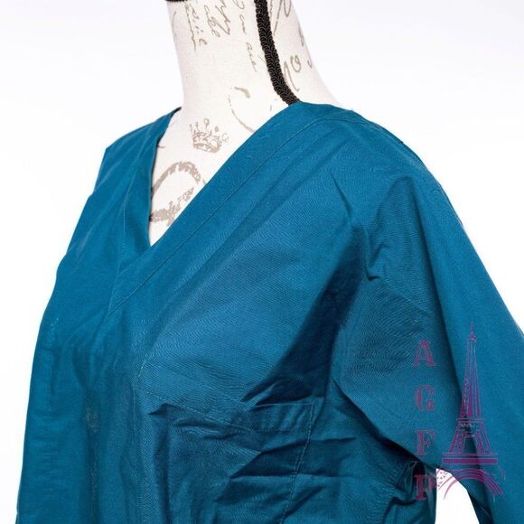 Landau nursing uniform green medical nurse short sleeve scrubs top 💖 2/$30 - Picture 8 of 10